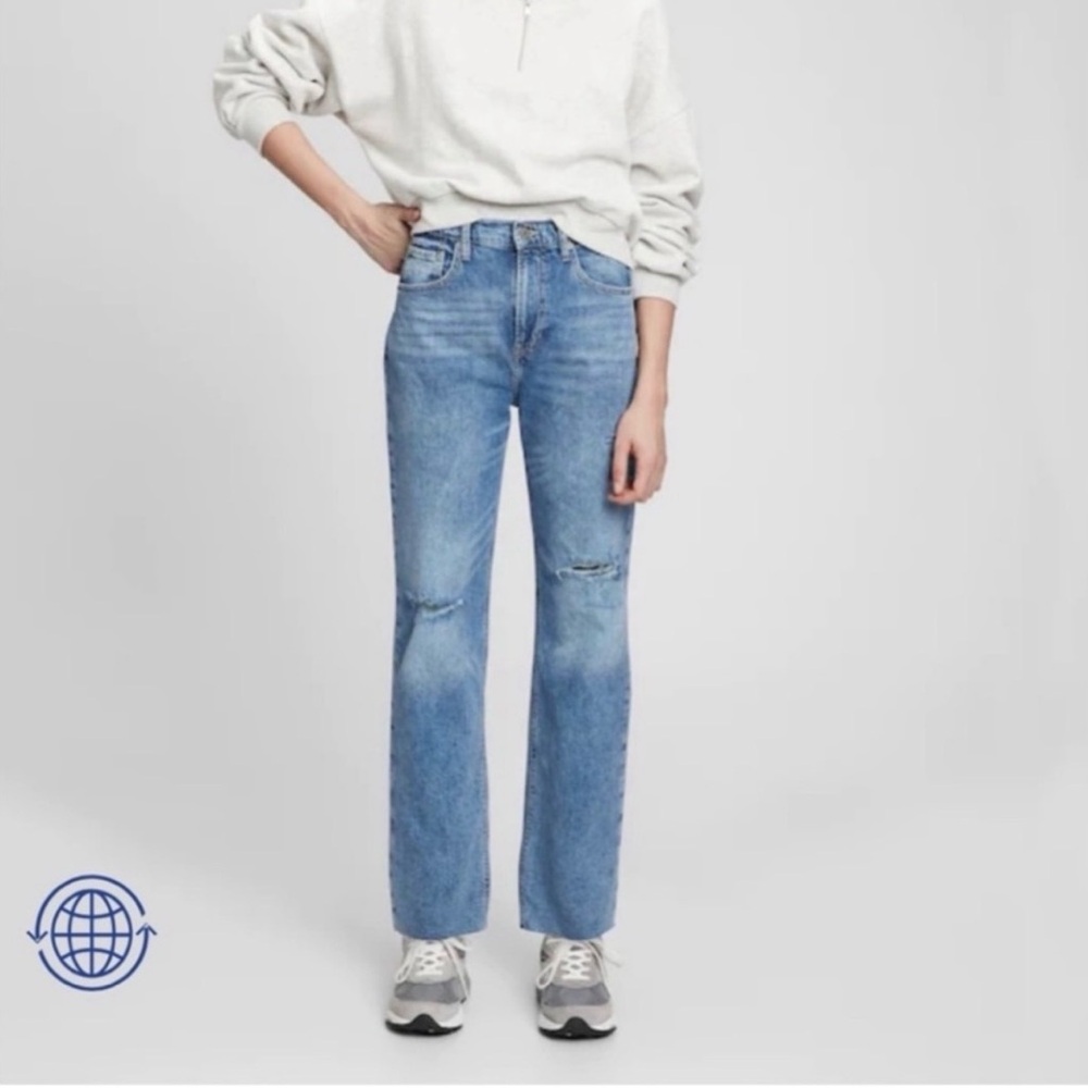 GAP 90’s Loose High Rise Distressed Denim